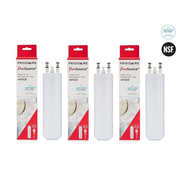 

frigidaire wf3cb puresource 3 refrigerator water filter, 3 pack