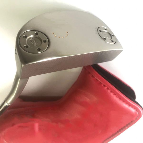 

golf club semi-round putter high-quality stainless steel right hand golf club with logo complimentary five hole wrench