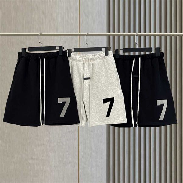 

80% off factory outlet online high street flocking casual us double thread loose shorts, White;black