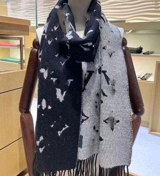 

classic designer scarf men039s plaid scarves men and women039s winter black gray letters luxury scarf embroidery label cashm1249431, Blue;gray