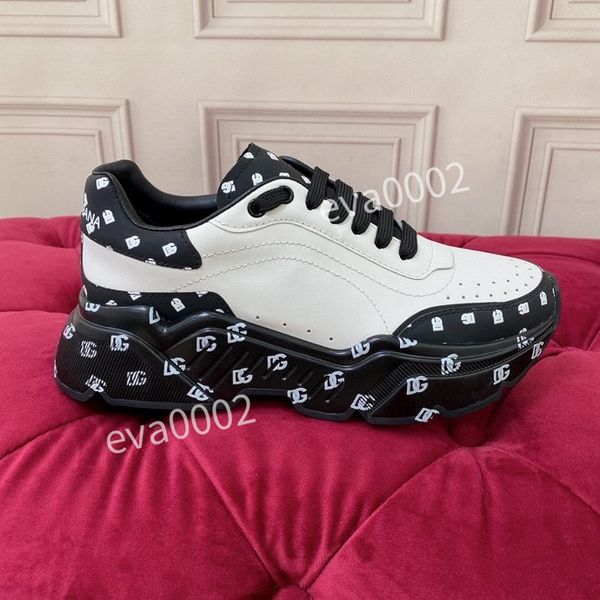 

luxury men women fashion casual shoes men's and women's genuine leather luxurious flats shoe comfortable boots fd221014, Black