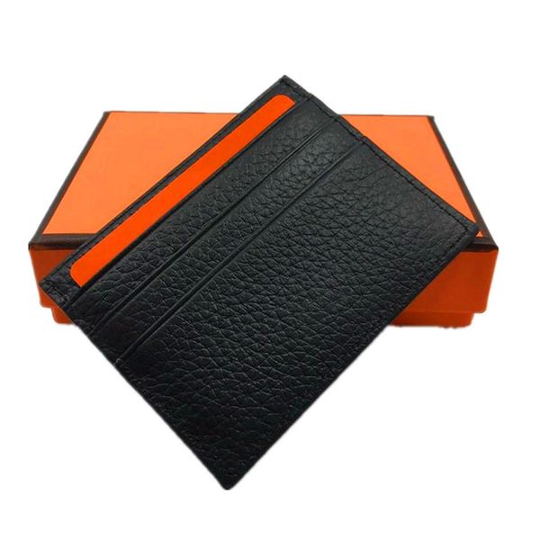 

cow leather credit card holder wallet classic designer id card case pocket bag fashion men women minimalist wallet co301g, Brown;gray