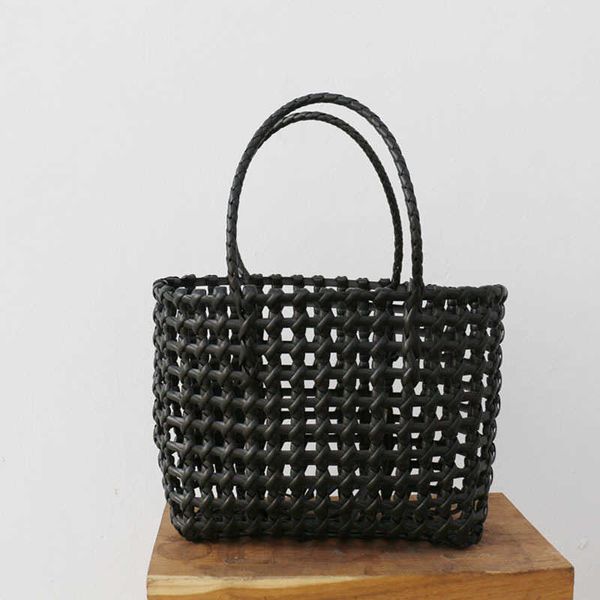 

beach bags korean ins woven basket handbasket pp buy vegetable women s handbag bag 230327