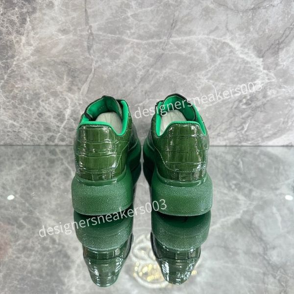 

2023new mens shoes vintage suede sneaker fashion women shoe gold silver platform trainers calfskin leather runner trainer, Black