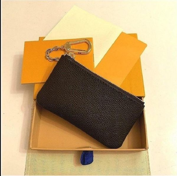 

key pouch designers mini wallet fashion womens key purses mens keychain ring credit card holder coin purse luxury m62650 m80879 with box wal, Red;black