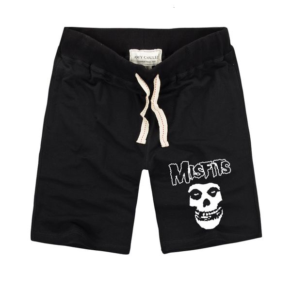 

mens shorts the misfits summer fashion skull printed casual fitness cotton knit short pants plus size s2xl 230327, White;black