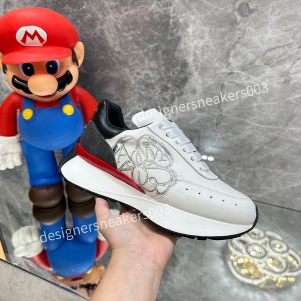 

2023new designer sneakers casual shoes men women daddy sneaker lady luxurys runner trainers multicolor platform shoes platform lace-up print, Black