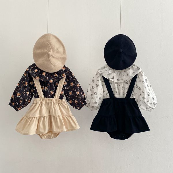 

pajamas born toddler baby girls tutu romper dress floral print and ropmer outfits party cosplay costume 024m 230327, Blue;red