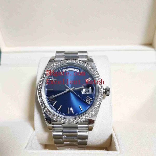 

2 style bp factory 228236 wristwatches 40 mm 228349 stainless steel diamond sapphire glass asia 2813 movement mechanical automatic men', Slivery;brown