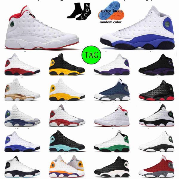 

j13 men basketball shoes 13s french blue del sol obsidian black cat hyper royal chicago bred starfish cap and gown 13 trainers sports sneake