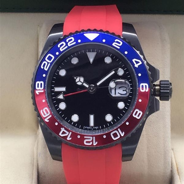 

luxury designer beautiful fashion automatic mechanical watch size 40mm colorful rubber watchband men like christmas gift343u, Slivery;brown