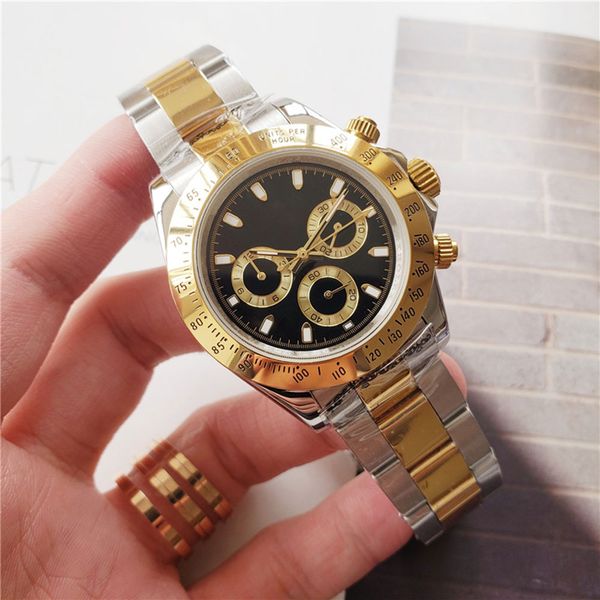 

mens watch designer luxury watches 40mm sliding movement stainless steel strap automatic mechanical waterproof gold men watchs, Slivery;brown