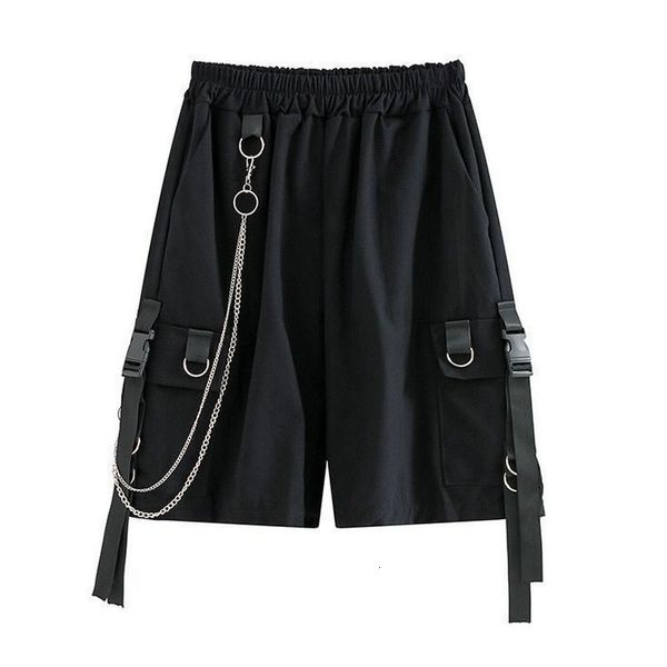 

men's shorts solid men's shorts summer mens beach shorts ribbons black hip hop streetwear casual male sportswear shorts homme clot, White;black