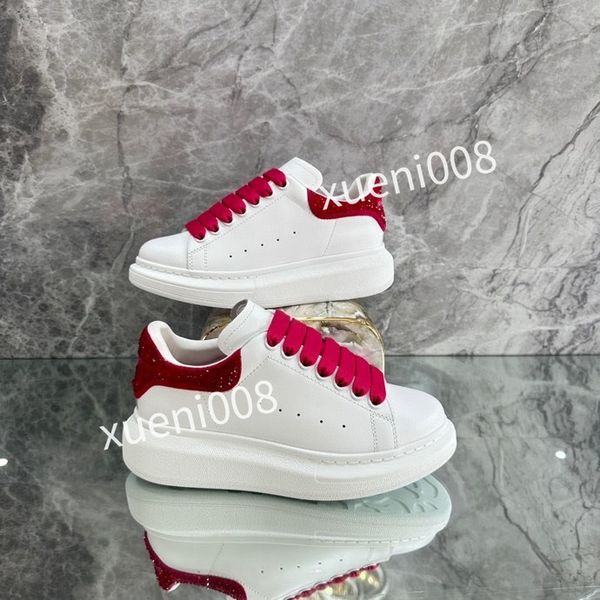 

2023mens autumn casual shoes leather matching small fragrance thick sole sneakers female leisure father shoes, Red;white