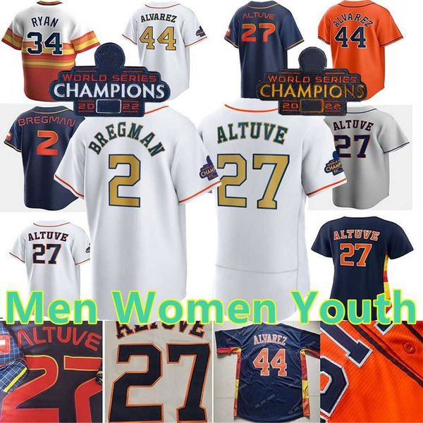 

2023 custom gold collection jose altuve jersey alex bregman navy city connect space jeremy pena yordan alvarez nolan ryan kyle tucker men wo, Blue;black