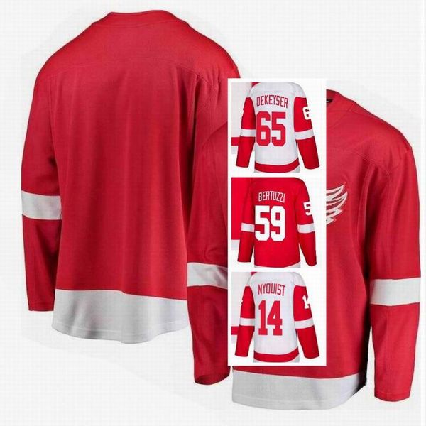 

custom detroit hockey tyler bertuzzi jersey 59 patrik nemeth 22 robby fabbri 14 trevor daley 83 jonathan ericsson 52 danny dekeyser 65 s-3xl, Black;red