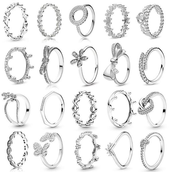 

new popular 925 sterling silver ring empty love bow flower party vermiculite pandora ms jewelry fashion accessories gift4535996