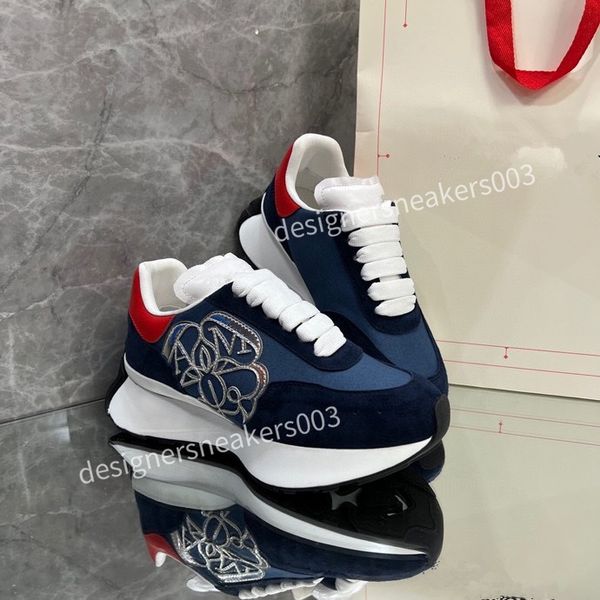 

2023new casual shoes platform trainers denim monograms shoes rubber canvas leather sneaker fashion casual shoes sports shoes, Black