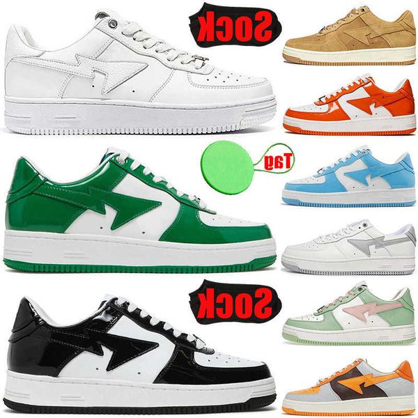 

sk8 sta low baped designer casual shoes mens womens shoe lows black green yellow combo pink plate-forme luxury trainers sports sneakers fash