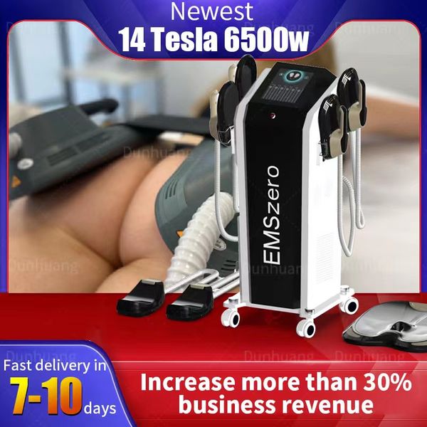 

2023 update neo dls-emslim neo 14 tesla emszero machine with 4 pcs neo handle with pelvic stimulation pads optional