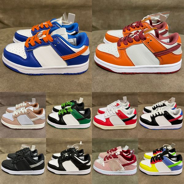 

2023 chunky kids low running shoes boys girls dead bears sneakers triple pink blue chunky panda toddler skateboard trainers kid shoe childre