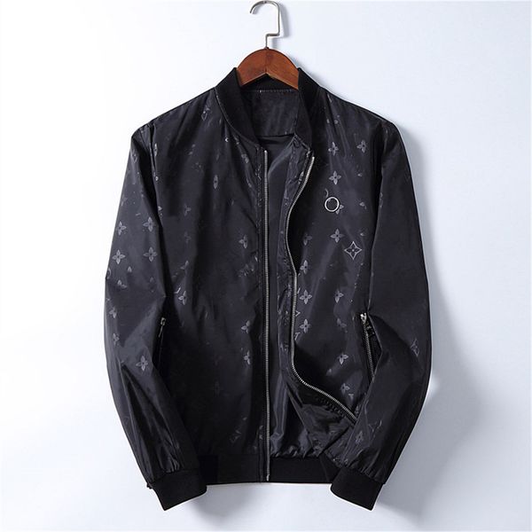 

men's fashion mens designer jacket caps quality striped windbreaker sportswear outerwear wind casual plus size baseball zipper hoodies, Black;brown