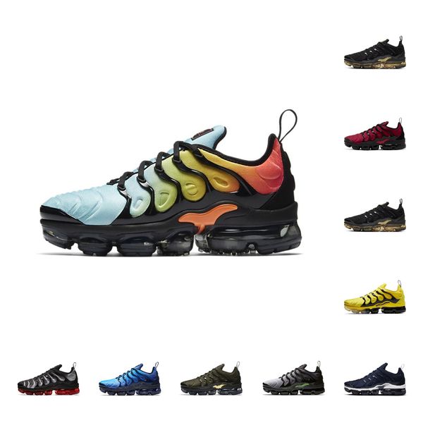 

tn plus running shoes men women vapores max vapourmax trainers triple black tennis ball usa cherry hyper violet olive orange gradients outdo