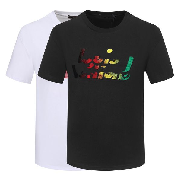 

2023 men's t-shirts designer shirt 3d printing mens tees and womens t-shirt ss anti-wrinkle classic loose luxury men's t-shirts.sc, White;black