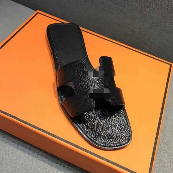 

designer beach slipper oran sandals slides original high edition h slippers women's 2023 summer new outerwear flat bottom versatile sho