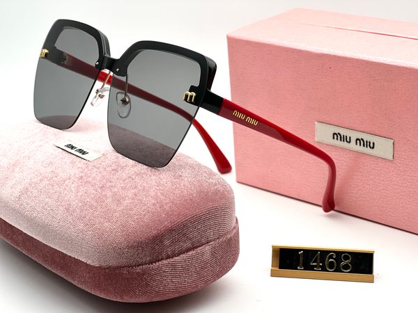 

miu fashion trend retro men's and women's large frame sunglasses tourism street p anti glare sunglasses, White;black