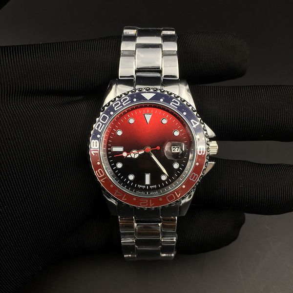 

watch classic atmosphere good looking business switzerland annual explosions highend mens watches luxury fashion black dial calendar mens wa, Slivery;black