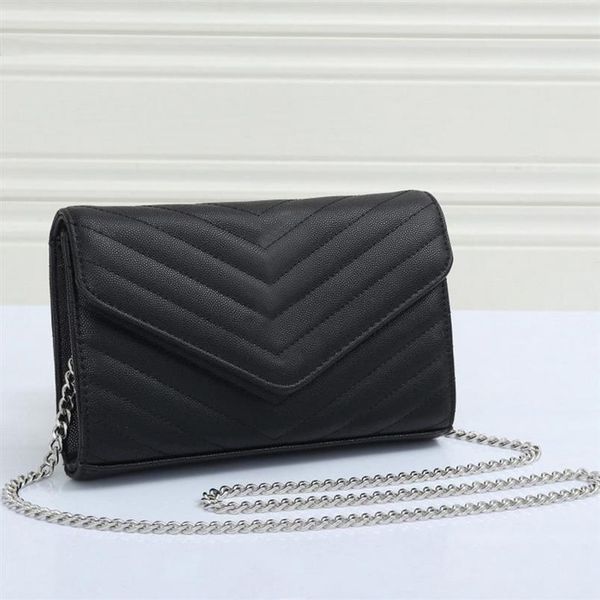 

3a whole luxury designer classic wallets shoulder bag with six colors handbag ladies cross body fashion messenger clutch235w, Red;black