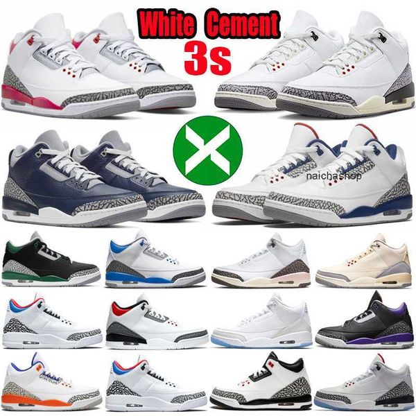 

men basketball shoes jumpman 3 3s sneakers fire red white cement reimagined cardinal dark pine green unc rust pink cool grey mens women outd, Black