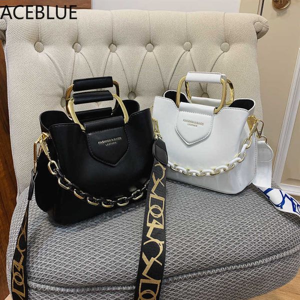 

evening bags aceblue 2022 luxury women's handbag pu leather quality messenger crossbody bag casual fashion classic women's bag sho