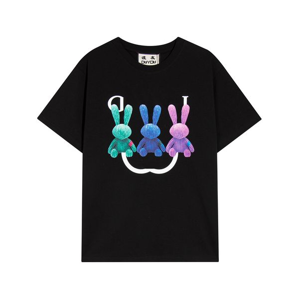 

duyou oversize t shirt with vintage jersey wash letters 100% cotton t-shirt men casuals basic t-shirts women quality classical dy9131, White;black