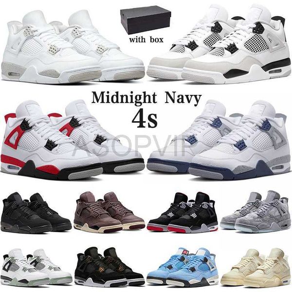 

designer shoes 2023 og basketball shoes university blue jumpman 4 4s mens white oreo metallic purple black cat bred shimmer cactus jack men
