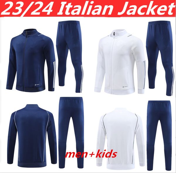 

new 23/24 italian "sporty fashion football jacket set survey 23/24 adults and children" maillot feet milik payet football jacket t, Black