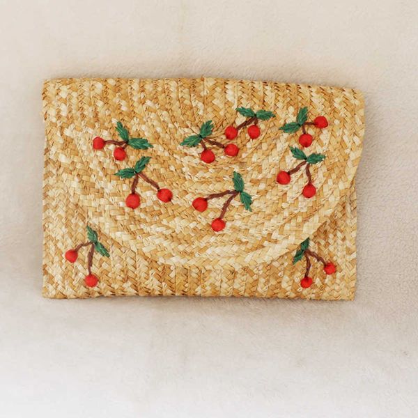 

beach bags handheld straw woven wheat fashion leisure holiday women s square 230327