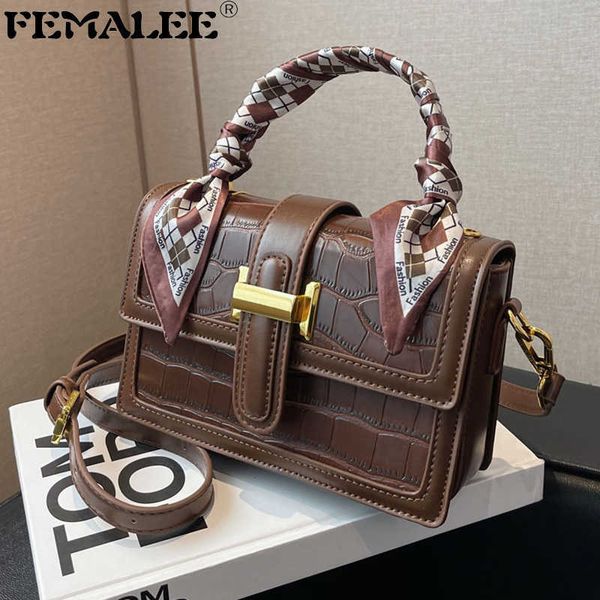 

evening bags femalee new fashion lock design shoulder bags for women 2023 trend spring female stone pattern bag luxury brand travel handbags