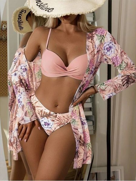 

womens swimwear three pieces bikini set beach skirt tunics for beach cover up swimsuit women ruffle biquini bathing suit summer beach wear 2, White;black