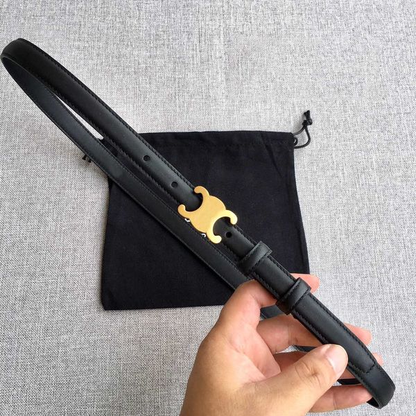 

luxury belt fashion women designer belts classic vintage smooth buckle clothing accessories small waist bandwidth 2.5cm/1.8cm high-quality m, Black;brown