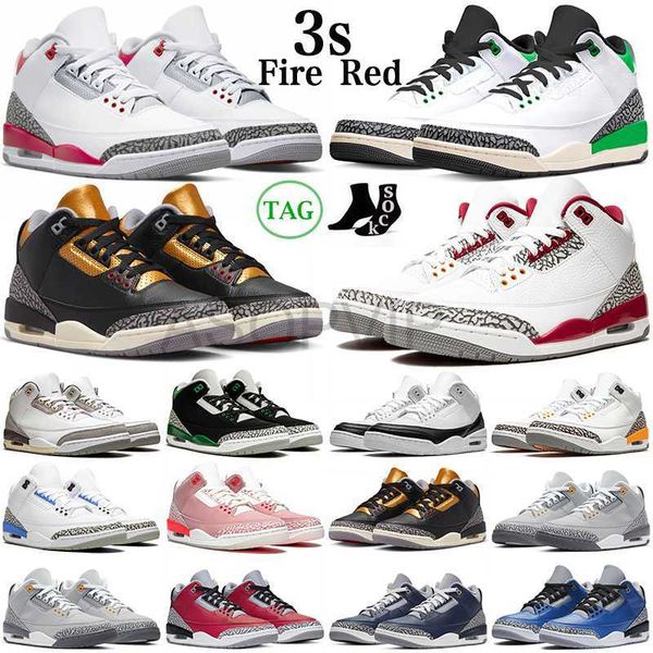 

designer shoes 2023 3 3s basketball shoes men women lucky green black racer blue black gold fire red fragment dark iris mens trainers womens