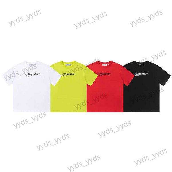 

men's t-shirts trapstar hyper t-shirt embroidery solid color trend loose fit cotton short sleeve summer t230327, White;black