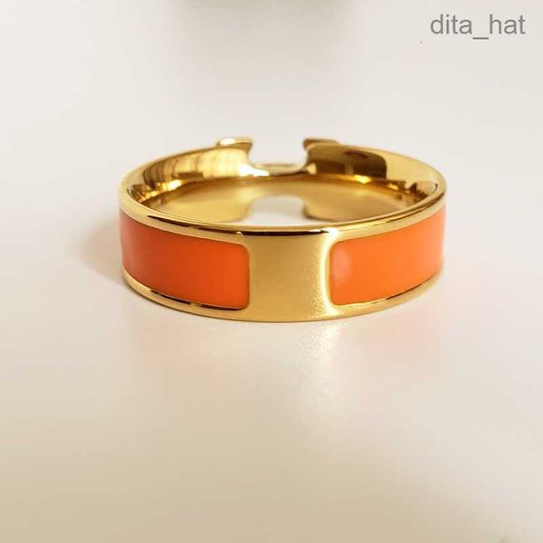 

2023new designer design titanium ring classic jewelry men and women couple rings modern style band, Golden;silver