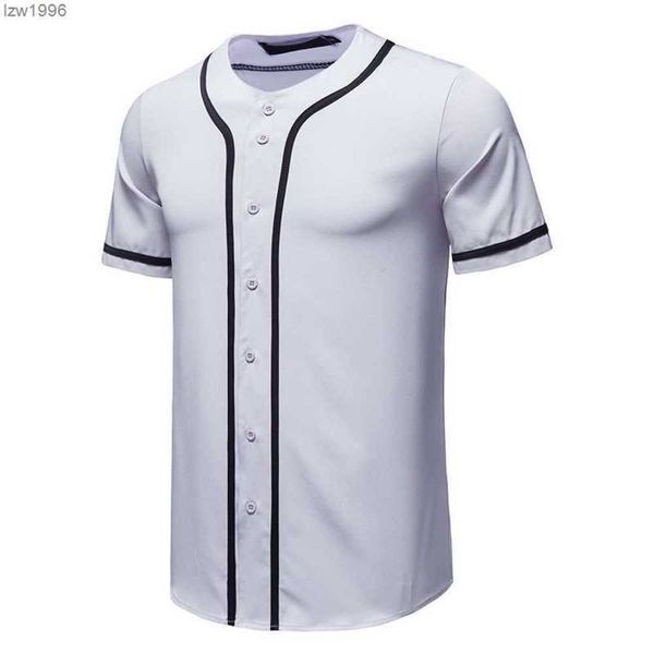 

t-shirts summer new baseball sweatshirt men's casual slim fit short sleeve t-shirt, White;black
