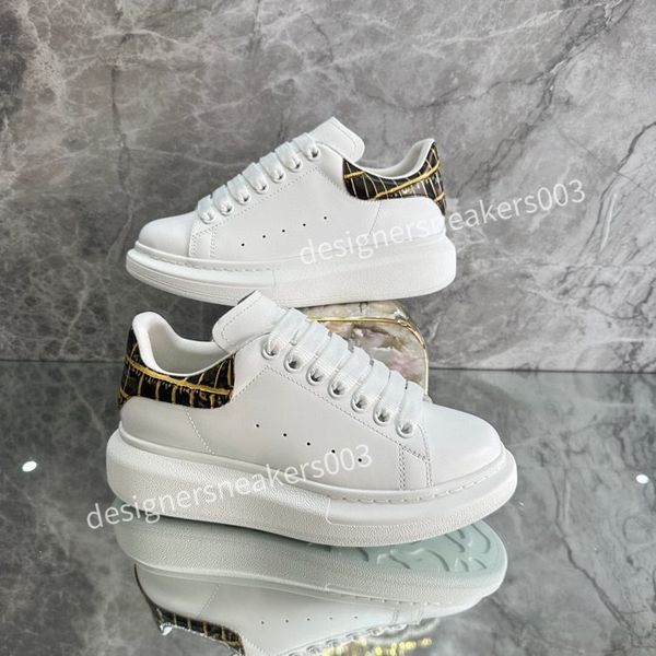 

designer sneakers mens shoes vintage suede sneaker fashion women shoe gold silver platform trainers calfskin leather runner trainer, Black