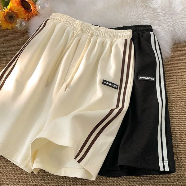 

women's shorts wakamono women summer pants beige pants sports shorts women's korean style loose and thin wide-footed casual shorts, White;black