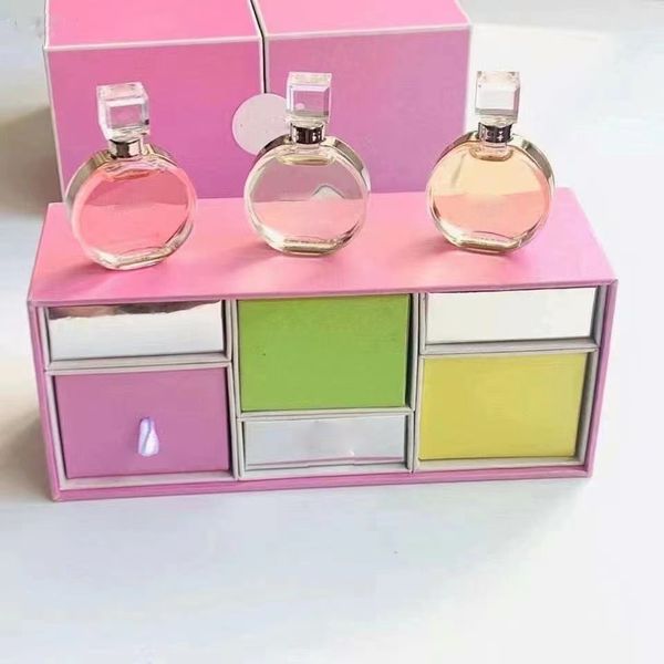 

festival gift perfume set 3*7.5ml women fragrance kit glass bottle with gift box
