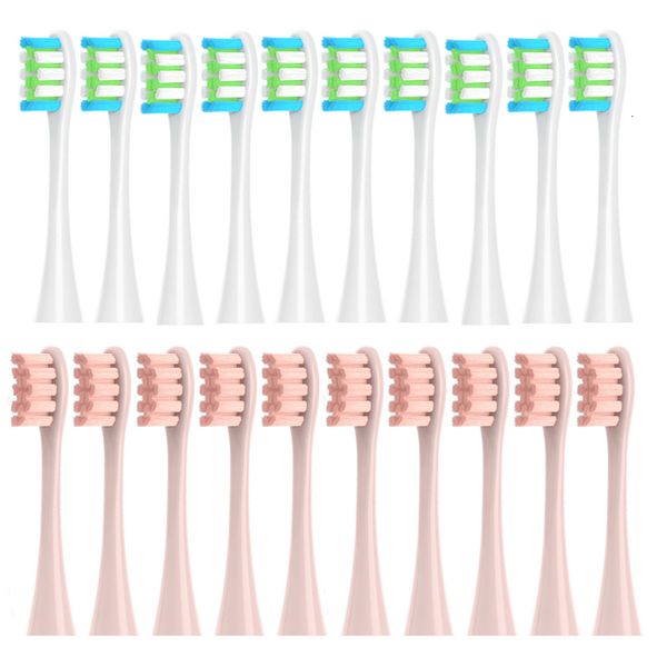 

toothbrush 10pcs replacement brush heads for oclean x/ x pro/ z1/ f1/ one/ air 2 /se sonic electric toothbrush soft dupont bristle nozzles 2