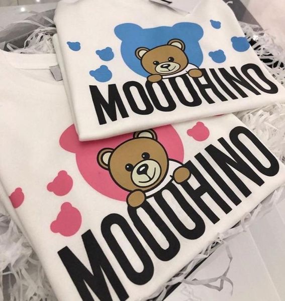 

baby designer kid tshirts summer girls boys fashion tees children kids casual trendy bear printed t shirts more colors7086096, Blue